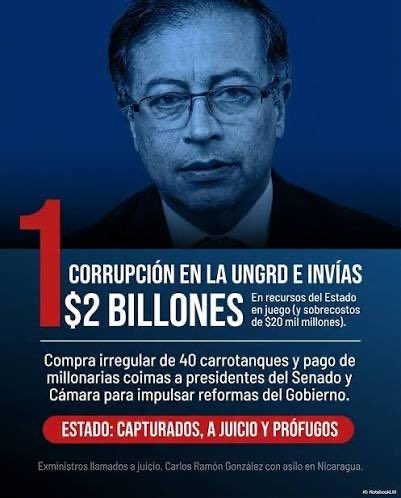 Tataescolar's tweet photo. @ManuelBeltrn14 En serio van a tener la memoria así de selectiva? Esta es apenas una de las tantas perlas que dejó Petro del gobierno que terminó hace apenas 4 días.
Los carrotanques,los contratos, los sobrecostos y todo el escándalo que terminó salpicando a altos funcionarios de su gobierno. https://t.co/7JU8qjSASj