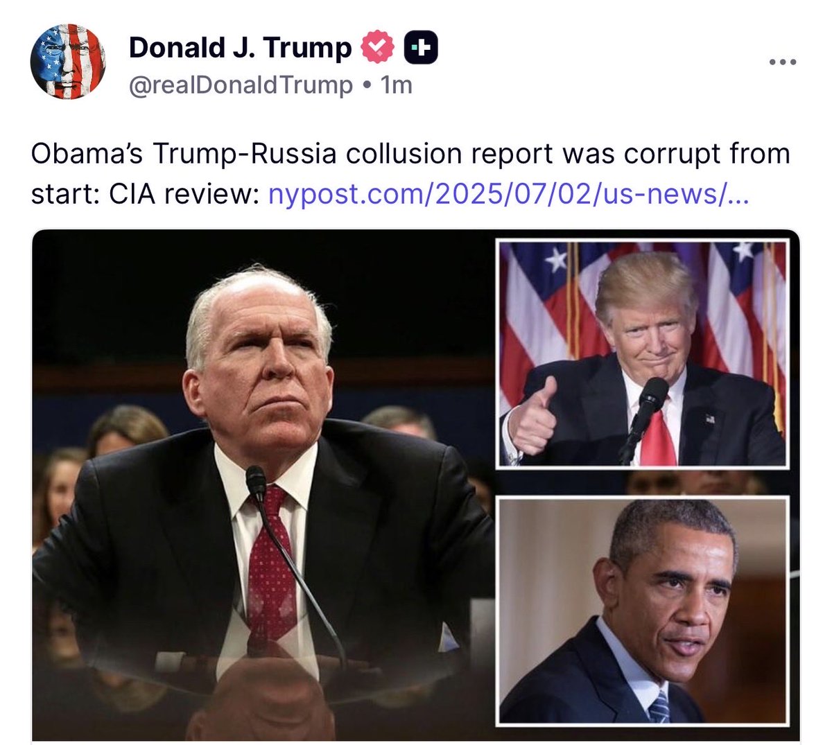 MAGAVoice's tweet photo. 🚨 JUST NOW: President Trump just now exposed Barack Obama for the Phony Russia Collusion 🔥 

OBAMA BELONGS IN PRISON https://t.co/U9Ev5yjEp5