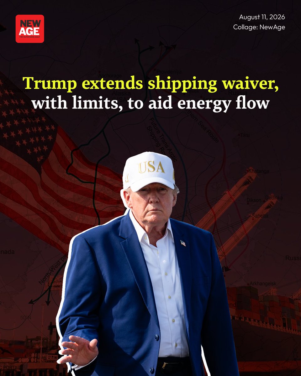 NewAgeBDcom's tweet photo. President Donald Trump on Monday again extended a waiver that allows foreign ships to carry oil and other commodities between United States ports, as the war on Iran continues to disrupt energy flows and elevate costs.
#DonaldTrump #USShipping #tarrif #newagebd https://t.co/VJmg6dhjuG