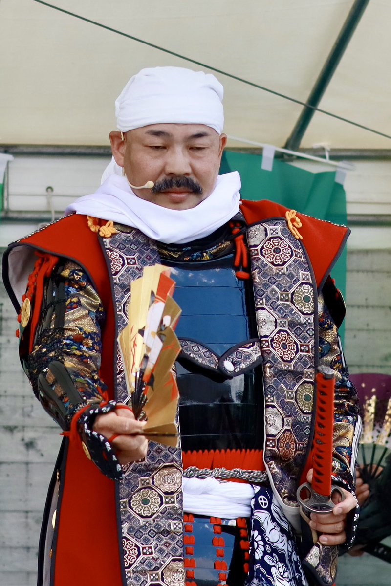mistymoon1600's tweet photo. 2026.8.11
山の日記念全国大会
岐阜in飛騨高山
#古戦場おもてなし武将隊関ケ原組 
#関ケ原組 
#島津義弘 様 https://t.co/20DGjNGrD6
