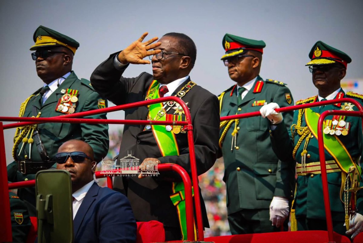shumbakadzi_zim's tweet photo. PEACE REMAINS ZIMBABWE’S CHOICE! President Mnangagwa reaffirms Zimbabwe’s commitment to being “a friend to all and an enemy to none.”
#ZDFForPeaceAndStability #ZDFDay2026 #DefenceForcesDay https://t.co/0vnAUwhgU7