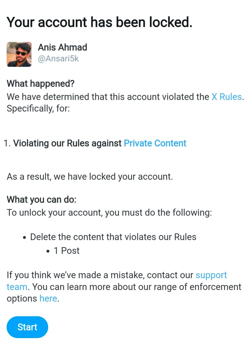 Ansari5k's tweet photo. My account has been locked 🔐

मैं तो X छोड़ कर जाने ही वाला था क्योंकि रीच तो है नहीं तो original content reward program  का हिस्सा बनना लगभग मुश्किल लग रहा था क्योंकि 500K इंप्रेशन जुटाना बिना रीच के लगभग नामुमकिन है ऊपर से कमेंट्स की रीच भी ऐड नहीं होगी।

लेकिन जाने से पहले ही X की तरफ से mail आ गया कि आपने X रूल तोड़ दिया है। इसलिए आपका अकाउंट पर ताला मारकर चाभी एलन मस्क को🔐...See more