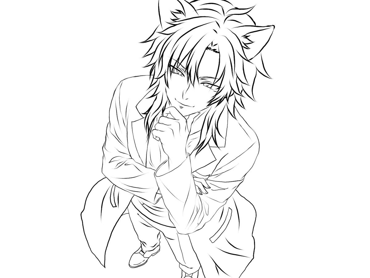 na__rism's tweet photo. 粗めの線画 https://t.co/ubbDd5yG8H