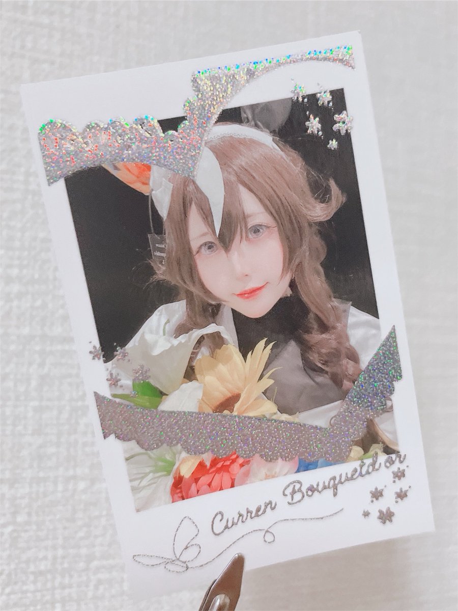 新刊につくチェキ風カードです‼️ キラキラ仕様✨✨✨️