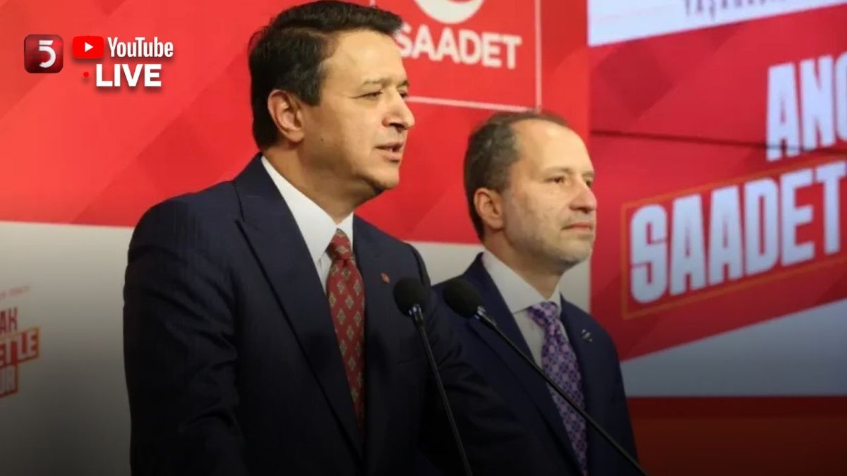 tv5televizyonu's tweet photo. 🔴#CANLI | Yeniden Refah Partisi Genel Başkanı Fatih Erbakan, Saadet Partisi Genel Merkezi’nde Mahmut Arıkan’ı ziyaret etti

📺 https://t.co/cvSR4u10Z9 https://t.co/8tIIznDmj5