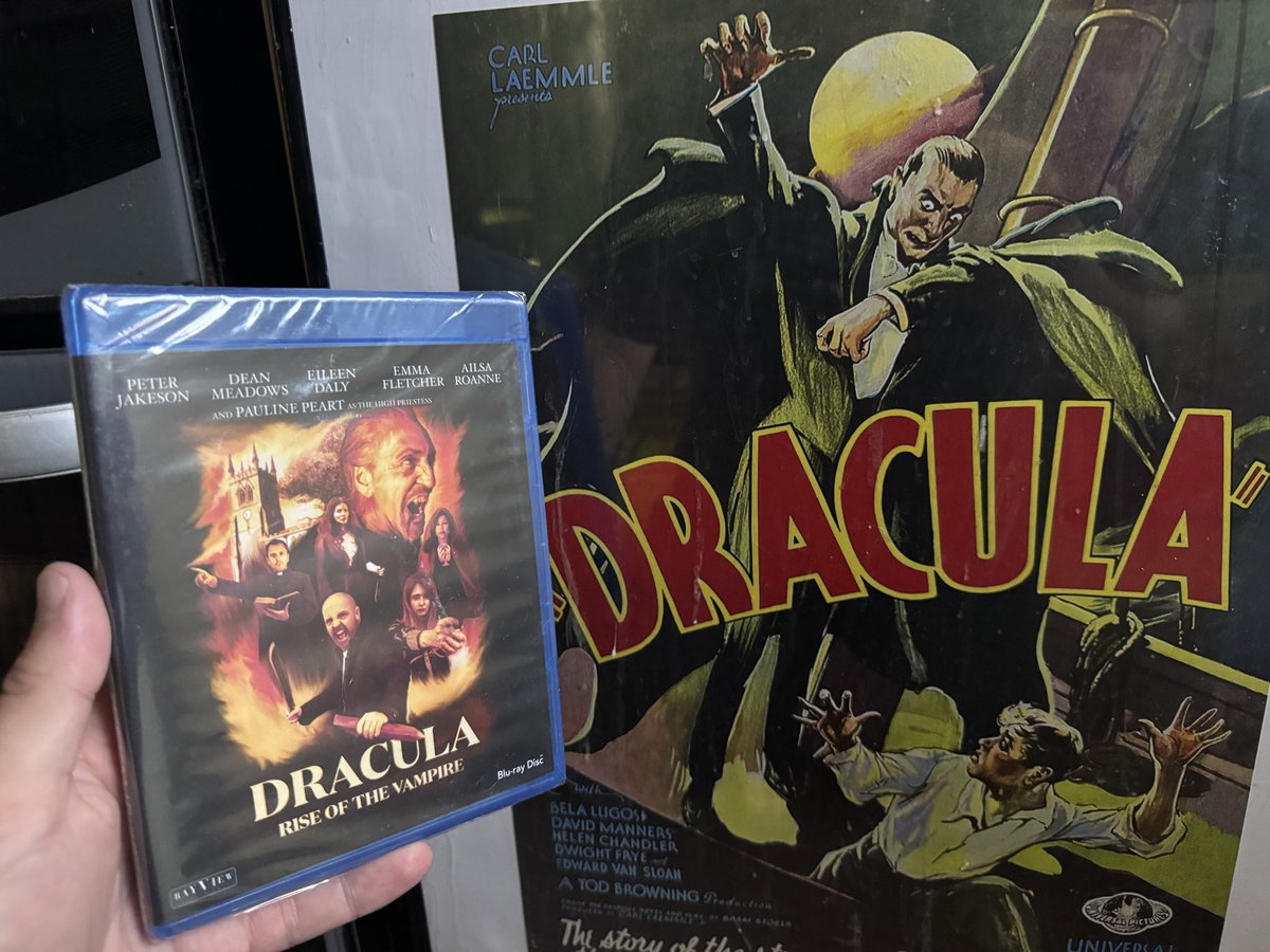 jasonimpey's tweet photo. Nice to have a physical media copy for the collection. Was a real interesting film to work on &amp; shoot #dracula #draculariseofthevampire #bluray #physicalmedia #indiefilm https://t.co/1XRjcVMZxa