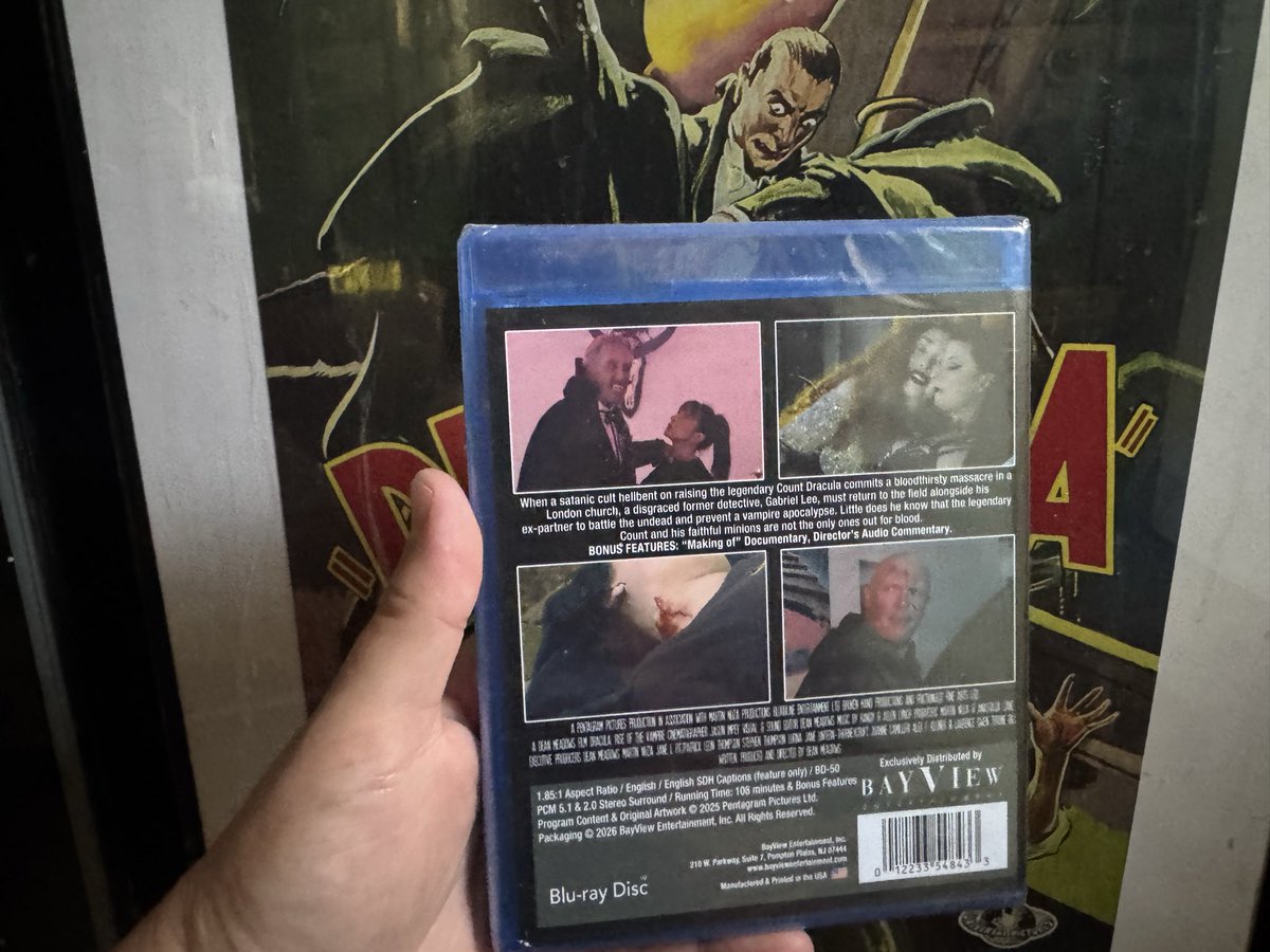 jasonimpey's tweet photo. Nice to have a physical media copy for the collection. Was a real interesting film to work on &amp; shoot #dracula #draculariseofthevampire #bluray #physicalmedia #indiefilm https://t.co/1XRjcVMZxa