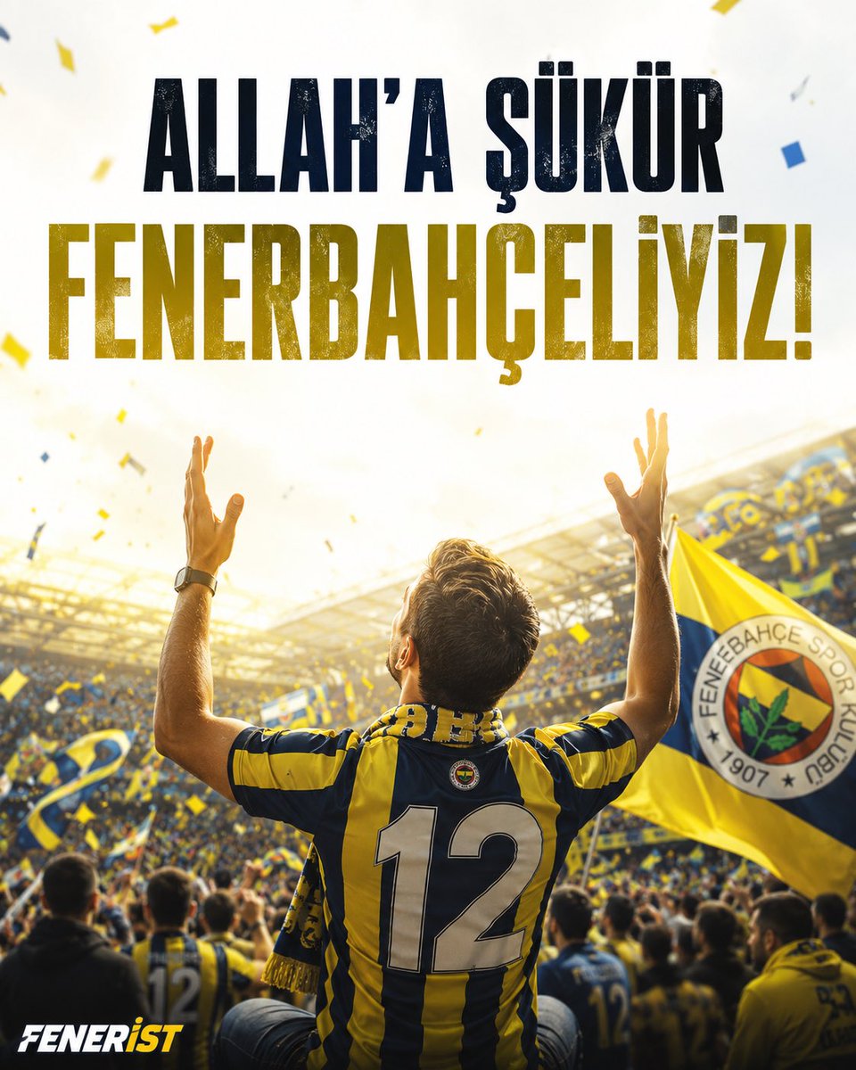 Feneristcom's tweet photo. Allah’a şükür Fenerbahçeliyiz!

#Fenerbahce #sports #futbol https://t.co/tnPtcBNW0S
