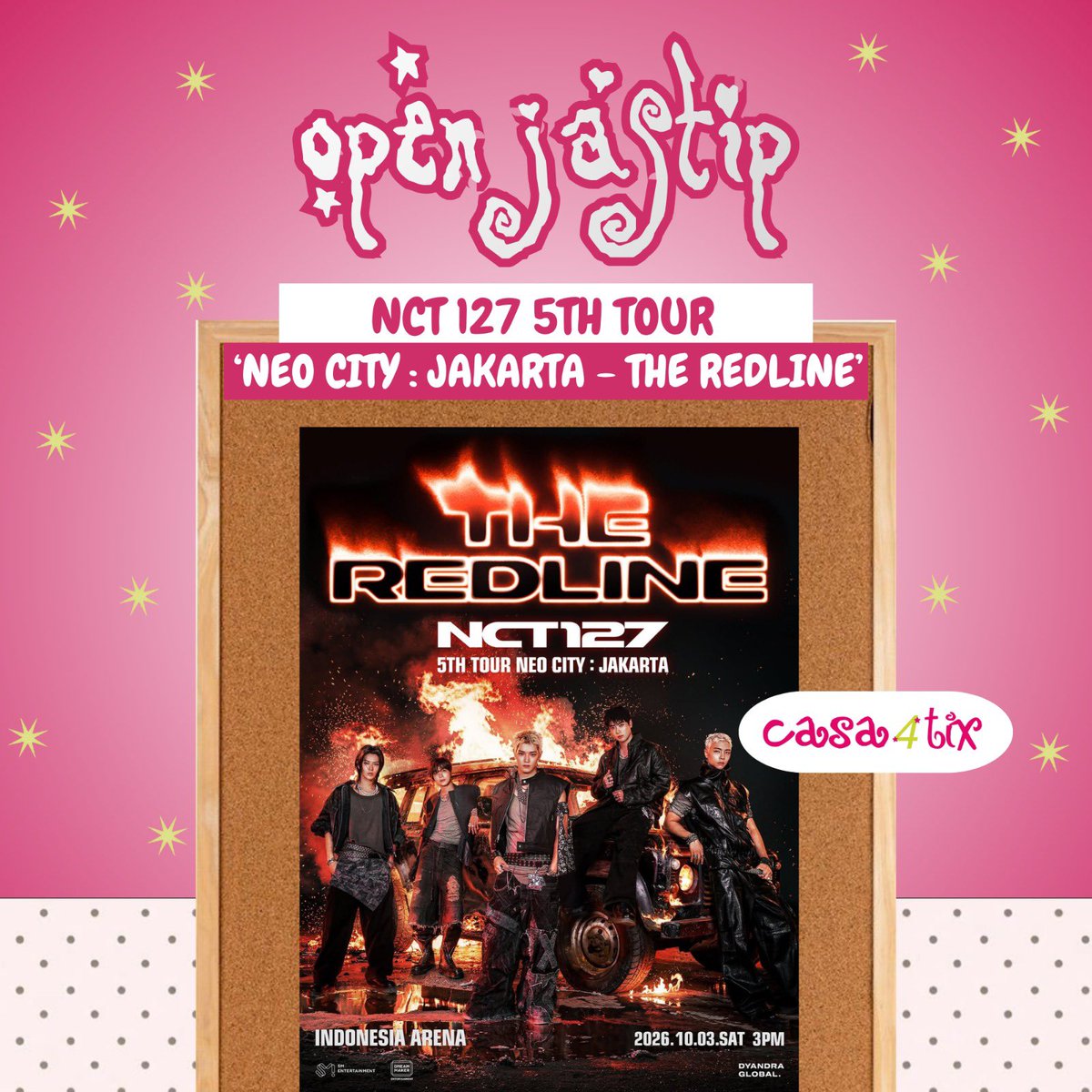 casafourtix's tweet photo. OPEN JASTIP AND JASWAR NCT 127 5th TOUR ‘NEOCITY : JAKARTA — THE REDLINE’

🎫 Open all section both presale membership &amp; gensales
🚏 Read tnc on the picture carefully
❗️Jaswar limited slot ❗️
📌 Proof and testi @ our pinned

📁 dm us for more deets and link form! https://t.co/PsHK583ZnI