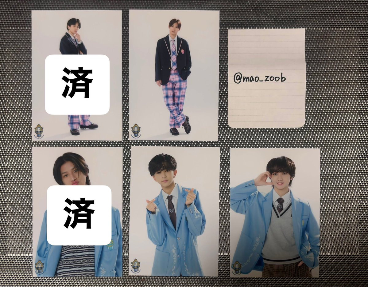mao_zoob's tweet photo. 【交換】EBiDAN THE LIVE 生写真セット エビライ 超特急 M!LK Lienel ICEx

【譲】画像1枚目（アロハ、八神、山本）

【求】画像2.3枚目⭕️（カイ、シューヤ、吉田、森田、志賀）

郵送のみ📮

検索からでも気軽にお声掛けください🤲🏻 https://t.co/edCCwJNAkb