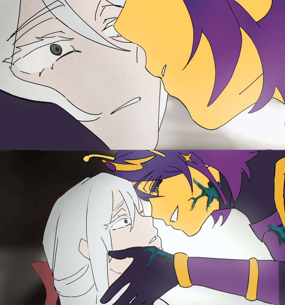 VRosanne91794's tweet photo. It!Zam pulling a Luka on Graecie ☺️✌️

#princezamfanart
#heygraeciefanart
#theflightsmp 
#starbells https://t.co/eu4Tgq0efl