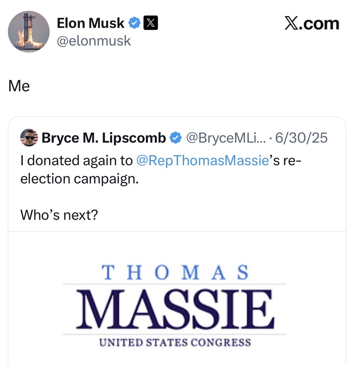 LegendaryEnergy's tweet photo. Trump and three ZioBillionaires running Thomas Massie out of his Congress seat while Elon Musk left him hanging was one of the most evil and gutless things I’ve ever seen. The GOP lost at this point.

What do you think they have over these people? https://t.co/bw7B4n6M3j