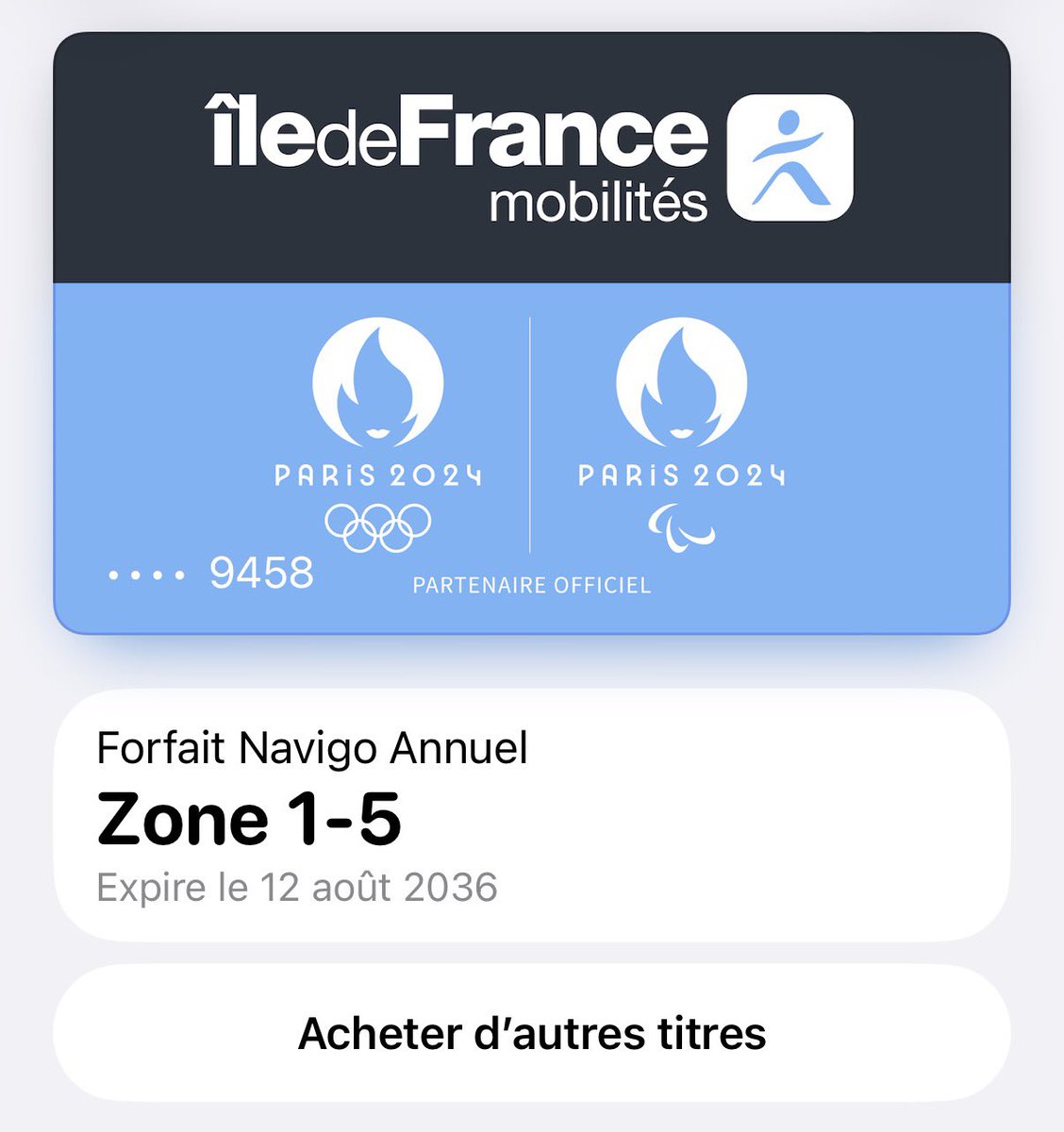 antdotvgr's tweet photo. Le Navigo annuel est maintenant disponible dans Wallet sur iOS !! 

(Ajout avec la dernière mise à jour de l’appli IDFM) https://t.co/ZWjRrSuOV6