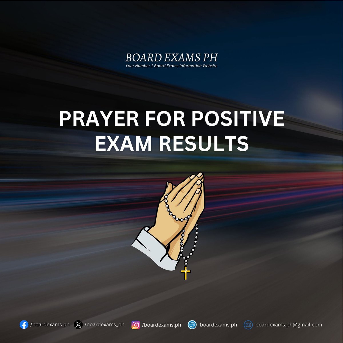 boardexams_ph's tweet photo. 𝗣𝗥𝗔𝗬𝗘𝗥 𝗙𝗢𝗥 𝗣𝗢𝗦𝗜𝗧𝗜𝗩𝗘 𝗘𝗫𝗔𝗠 𝗥𝗘𝗦𝗨𝗟𝗧𝗦

Dear Lord,

I pray that my hard work and dedication will pay off and that I will receive the results I have been striving for.

Thank you for your grace and mercy. I trust in your plan for my life, and I know that you will guide me to success.

I believe that I can achieve great things with your help. May you bless me with a positive outcome in this exam, and may this result be a reflection of all the hard work and dedication that I have put into my studies.

Thank you, Lord, for your love and grace. I trust in you and your unfailing love.

In Jesus' name, I pray, Amen. 🙏

━━━━━━━━━━━━━━━━━━━

➝ MELE Results Here Very Soon:
https://t.co/hItvIy2UZQ