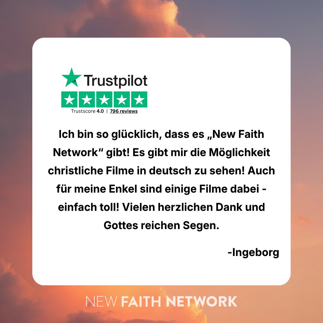 NFNDACH's tweet photo. Danke, dass du das mit uns teilst! 💛
Zu wissen, dass du und deine Familie gemeinsam Geschichten erlebt, die den Glauben stärken, ist für uns eine große Ermutigung. 🙏

🎬 Schau New Faith Network: https://t.co/ggY7BDvOfh 

#NewFaithNetwork #Glaube #Hoffnung #Community https://t.co/JQduvgw6z2