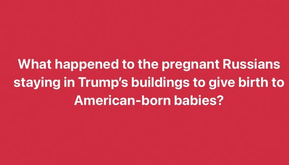 JamesTate121's tweet photo. Birth tourism brings Russian baby boom to Miami
Social media is full of Russian women boasting about coming to America to give birth, sometimes staying at Trump properties.
https://t.co/gpwGTKnlKv
https://t.co/FLQgXUXnwm... https://t.co/lXlM83IbVp