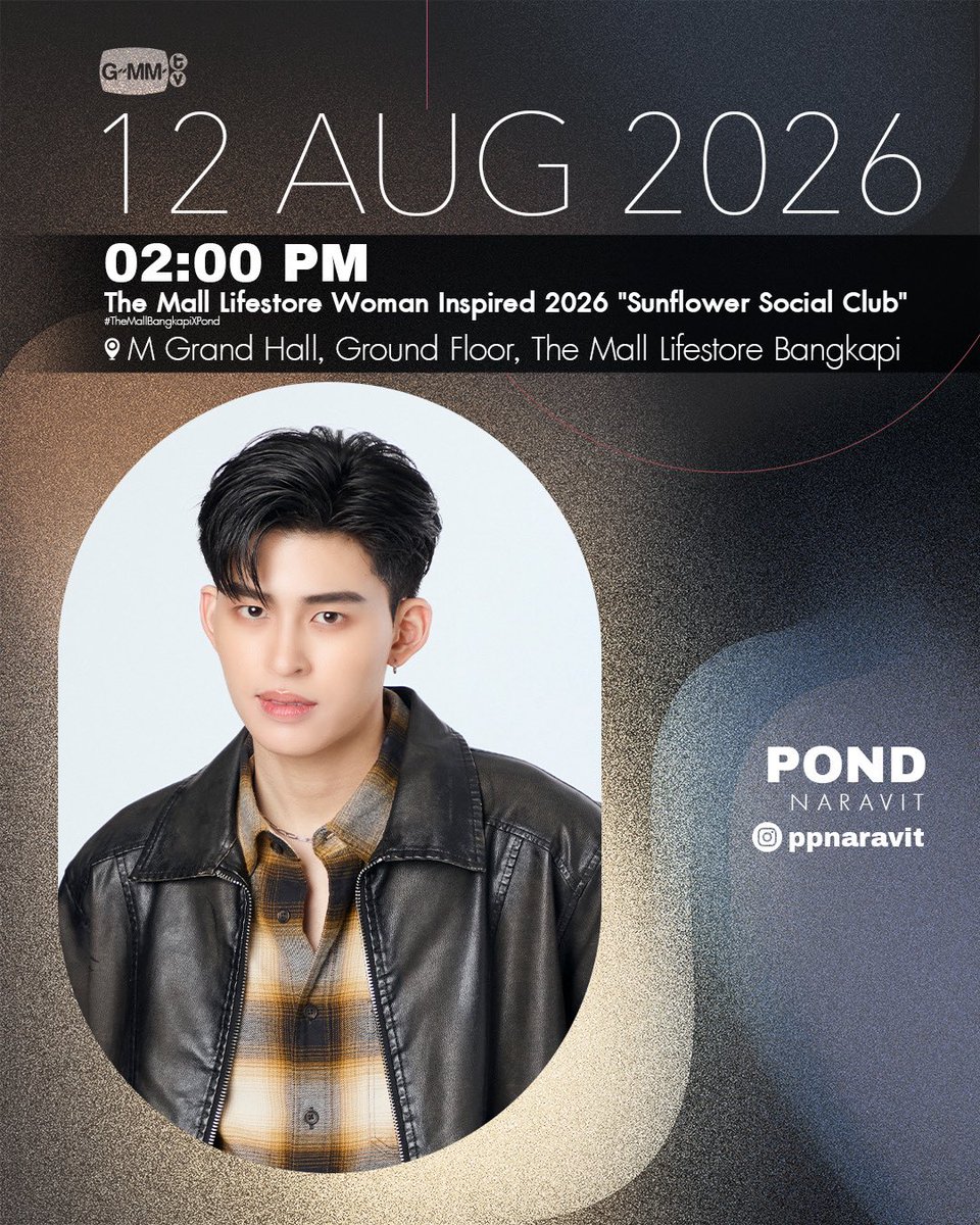 GMMTV's tweet photo. [Update] Artist Programs &amp; Events

#GMMTV https://t.co/bMpbhos6Ao