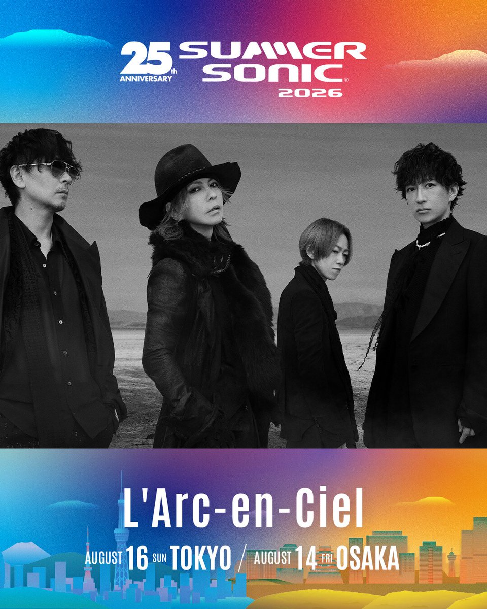 L'Arc〜en〜Ciel ラルクっち！ ネタバレ注意】L'Arc-en-Ciel、サマーソニック2026のセットリストを