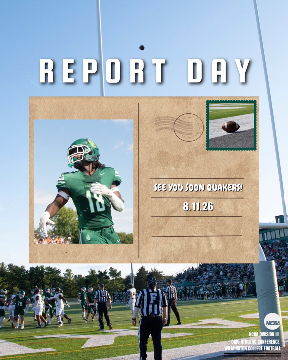 DubC_Football's tweet photo. Today is the DAY‼️ 

Welcome back, Quakers😎 https://t.co/SdfrtsYWOj