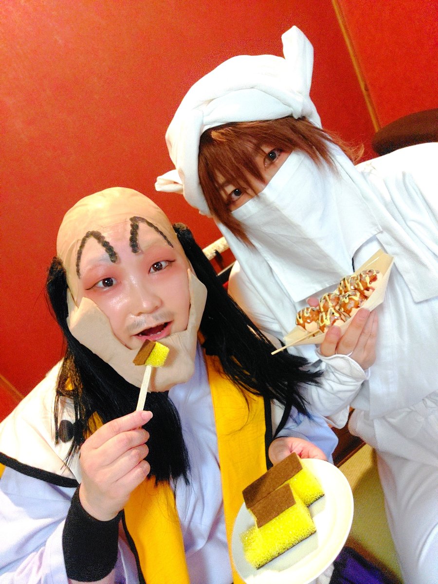 体験展大阪タソガレ小道具で作ったたこ焼き(そういえば天鬼も持って