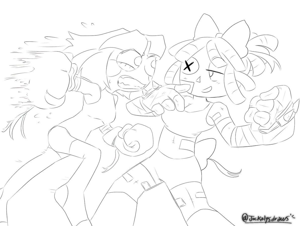 jockalysdraws's tweet photo. Girls fighting in the ring~ 
 #jestetdoll #ragapom #pomni #tadc #tadfc #ragatha #theamazingdigitalfightclub https://t.co/fPjSrqnNl9