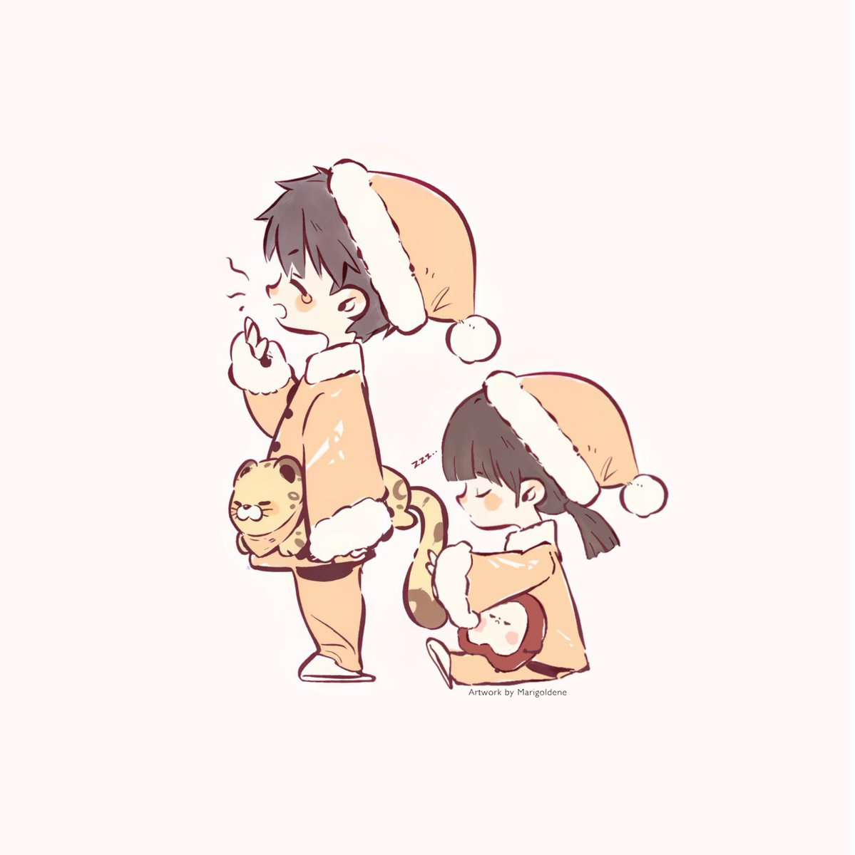 Marigoldene011's tweet photo. Baby is too sleepy to walk to bed 🍎🍏

#LoveandDeepspace #Caleb #恋与深空 #夏以昼 #マヒル #하우주 https://t.co/4p4Q6XQ1Bf
