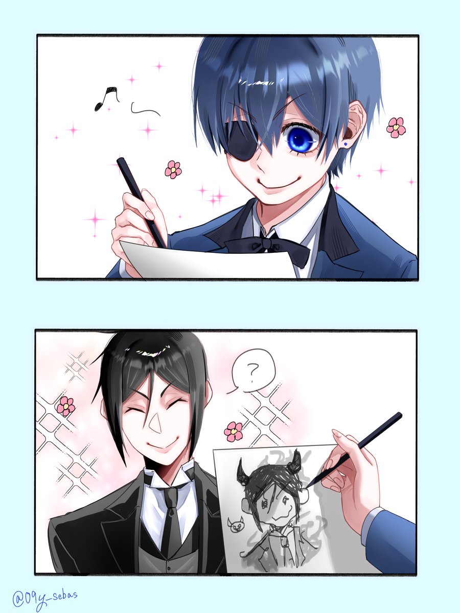 09y__Sebas's tweet photo. Ciel’s masterpiece...?💦 https://t.co/qxDrVpFh85
