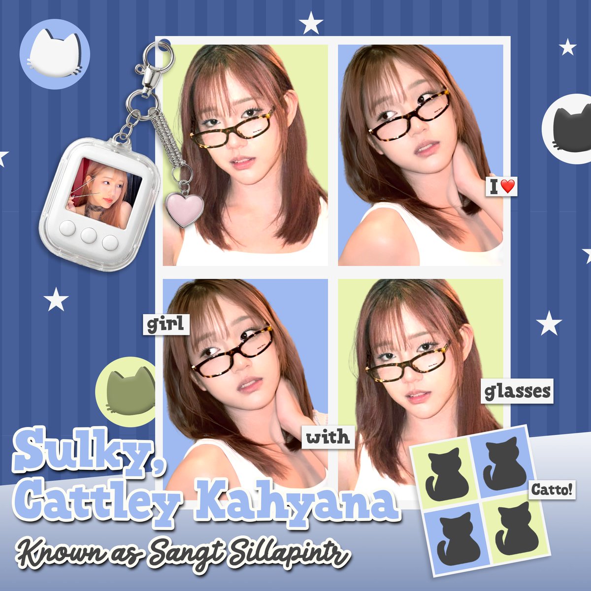 boopmode's tweet photo. ᅠ
ᅠᅠ˚₊‧꒰ა ★ ໒꒱ ‧₊˚ᅠCattley Kahyana!ᅠ
ᅠ
As the girl with glasses, she doesn’t overlook things, even the smallest ones. She’s the kind girl who’s gentle with everyone, especially with her beloved one. But, beware when she’s sulking!

︎︎A little secret about @sulkycattley:
She loves a bouquet of flowers, so you know what to give when she’s being sulky! ︎︎♡
ᅠᅠ