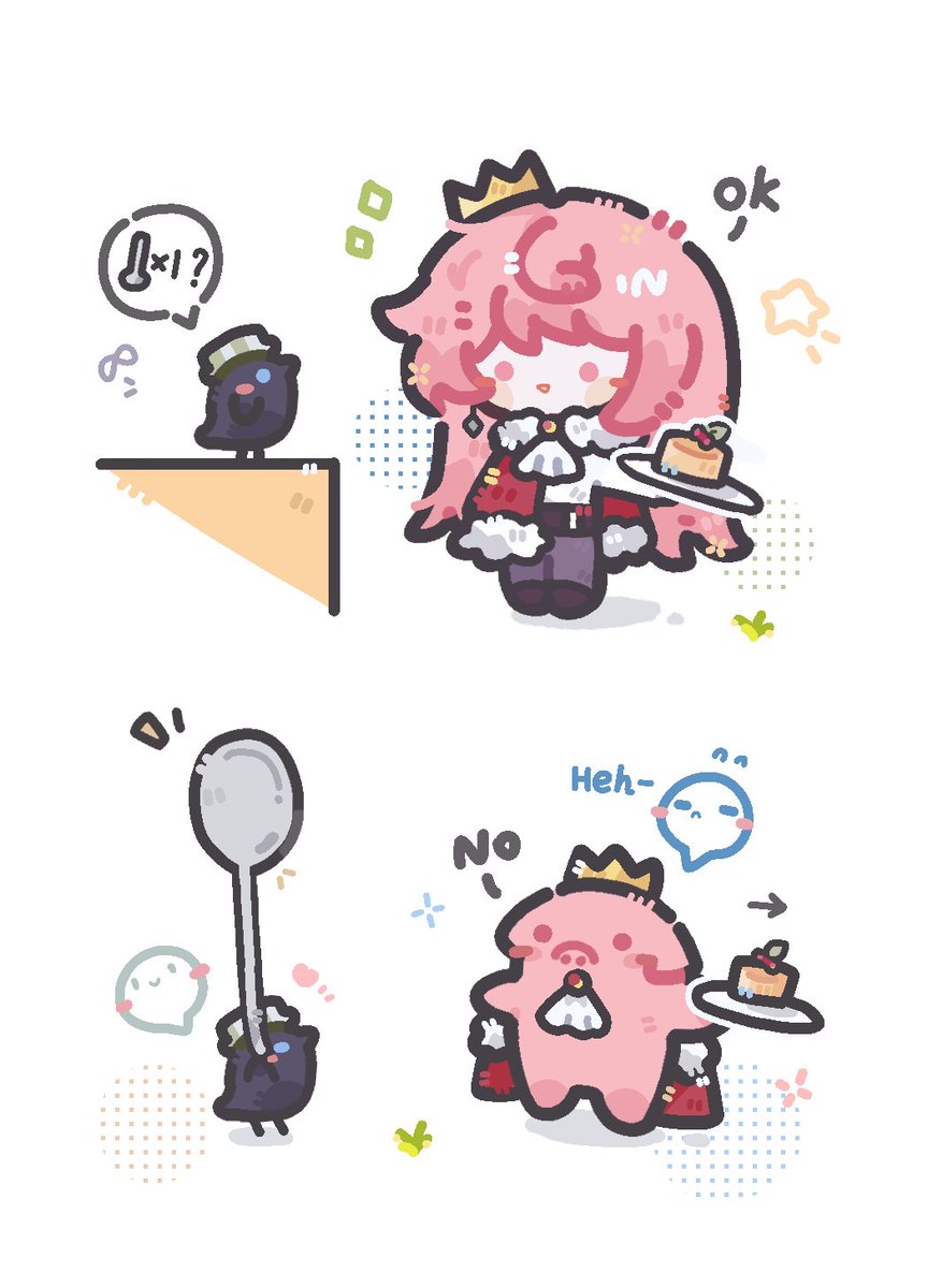 Itskyduck's tweet photo. Philza tells Technoblade that he wants a spoonful of cake.

(Or maybe Philza is just an evil little crow🐦‍⬛.)
#Technobladefanart
#philzafanart
#emeraldduo https://t.co/HjbnYXumQo