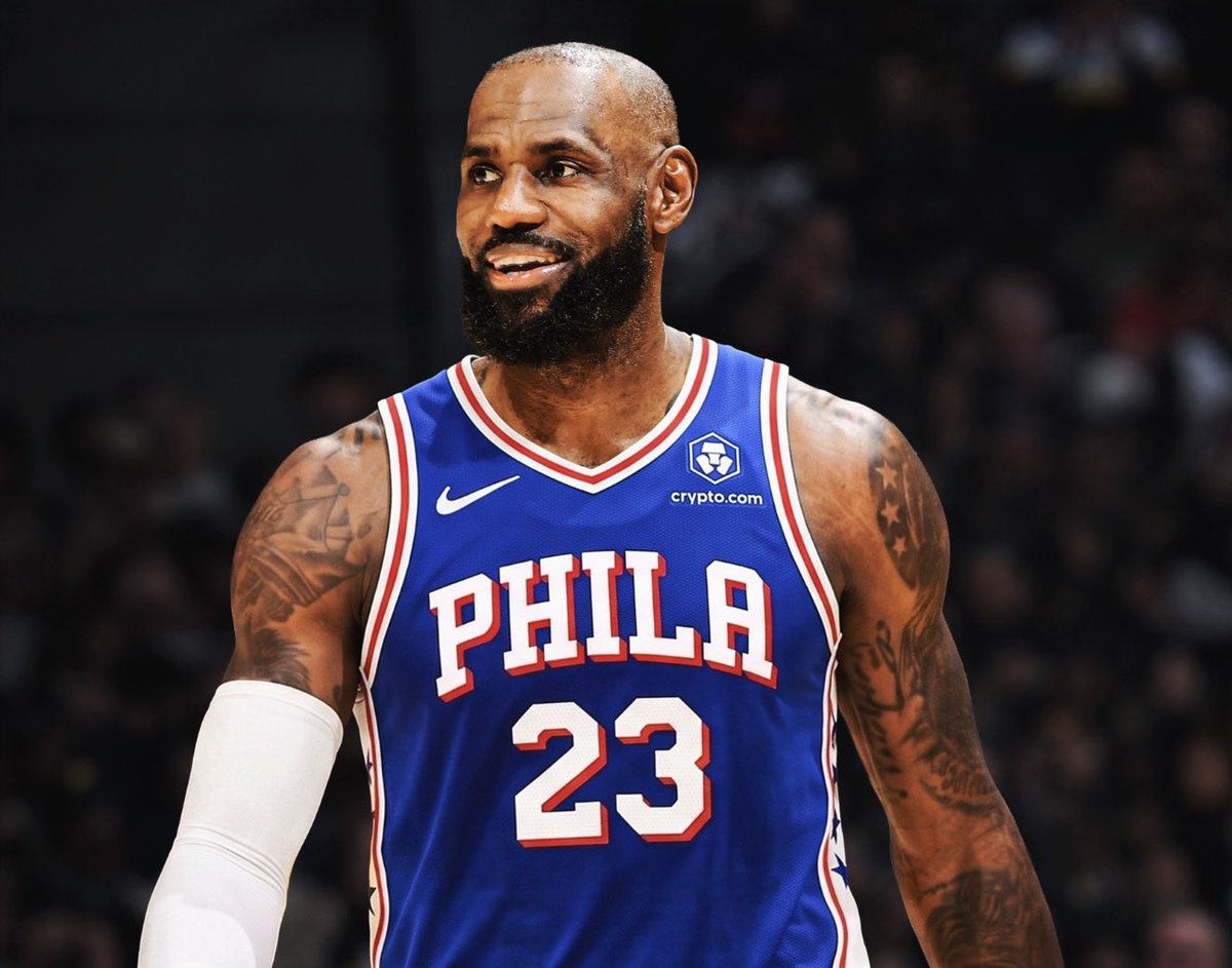 LegionHoops's tweet photo. JUST IN: LeBron will play his first game in Philadelphia as a Sixer against… the Cleveland Cavaliers on October 22. 

Adam Silver is cooking. https://t.co/pifuCDlOdW