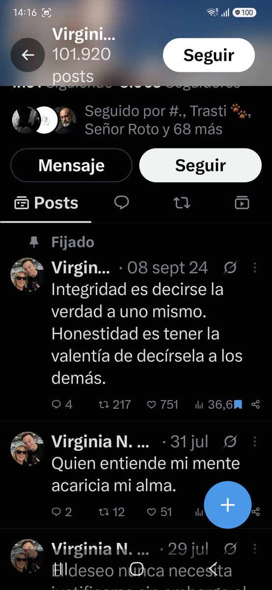 Dannuoog's tweet photo. @tuiterodelujo Ya definitivamente mi cuent está perdida. Basta con mirar la individua y leer su bio. Sí, soy Madrecelta y nos seguíamos cuando era @madrecelta. Abrí esta  esta cuenta, triste y exiliada. 
La interfecta: https://t.co/gkyQWlSoDE
