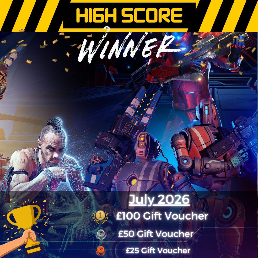 meetspacevr's tweet photo. 🏆 JULY HIGH SCORE WINNERS 🏆
🔥 Challenge your squad.
🔥 Beat your personal best.
🔥 Take the top spot.
👇 Tag the one friend who thinks they're unbeatable... then prove them wrong.
#meetspaceVR #VRGaming #FreeRoamVR #GamingChallenge #Leaderboard #HighScore #SquadGoals https://t.co/wNVbRsiCwc