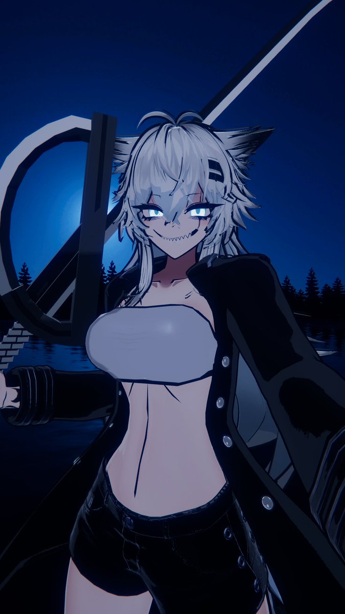 FenrirKaiser's tweet photo. Not gona lie, this worked well as expected.
Need to add the arm guards on Blender

#VRChat #SIUSIU3D #アークナイツ #ラップランド https://t.co/0aBdENQkdI