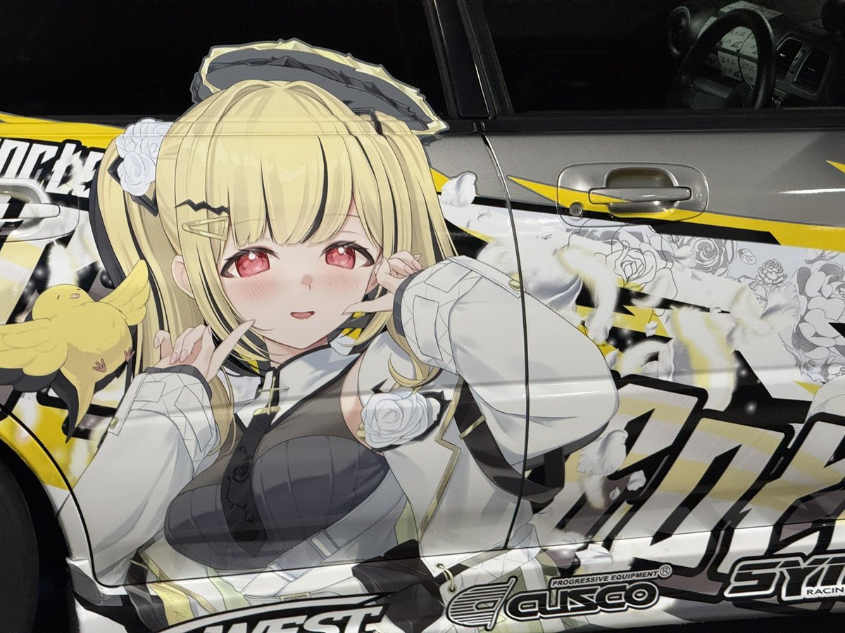 GDA_taku's tweet photo. 《 ご報告 》

貼ると言ってから1年半

ぶいすぽ所属 
世界で1番マイペースなVTuber
小雀ととちゃん 貼りました！

痛車界隈の方々よろしくお願いします！

#ぶいすぽ
#小雀とと
#ととの絵

お世話になった方はツリーへ https://t.co/pRvVUrkJTo