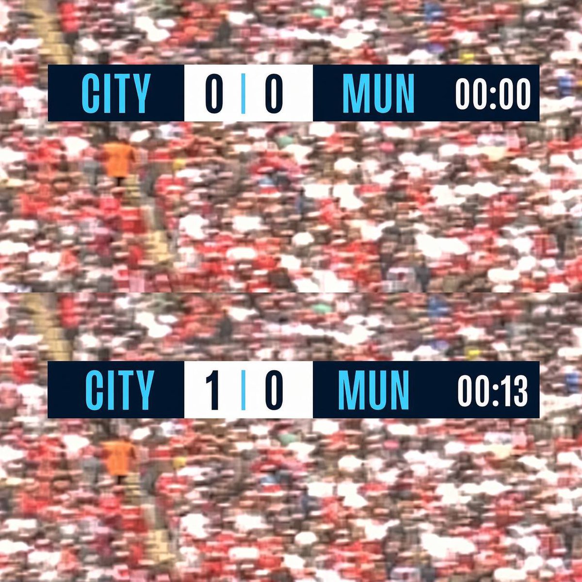 bernardooooV3's tweet photo. Scoring after just 13 seconds into an FA Cup final Manchester derby. 

Treble-winning City were on another level. https://t.co/uLwtTNKYXz