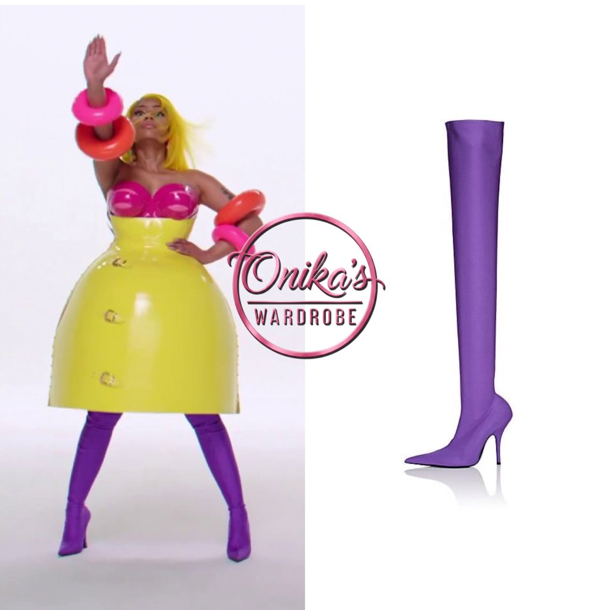 onikaswardrobe's tweet photo. Barbie Tingz Music Video (2018)

Nicki Minaj wearing a bubble gum corset and skirt by Marina Hoermanseder with $1,690 Balenciaga boots + custom latex inflatable accessories by Venus Prototype in the Barbie Tingz video

#nickiminaj #fashion  #style  #Balenciaga #BarbieTingz #MarinaHoermanseder
#VenusPrototype