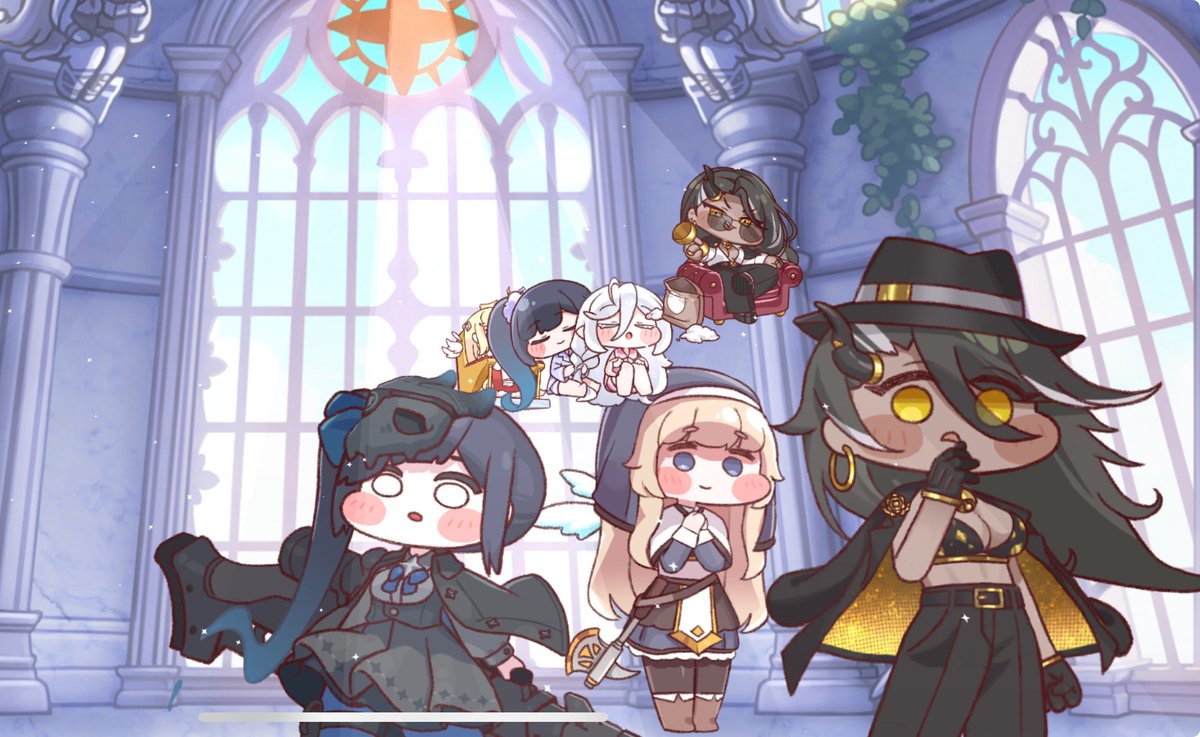 avh_dr's tweet photo. 教団で悪の組織っぽい撮影をし喜ぶシオン
なおその後... https://t.co/iiYDQhZmjk