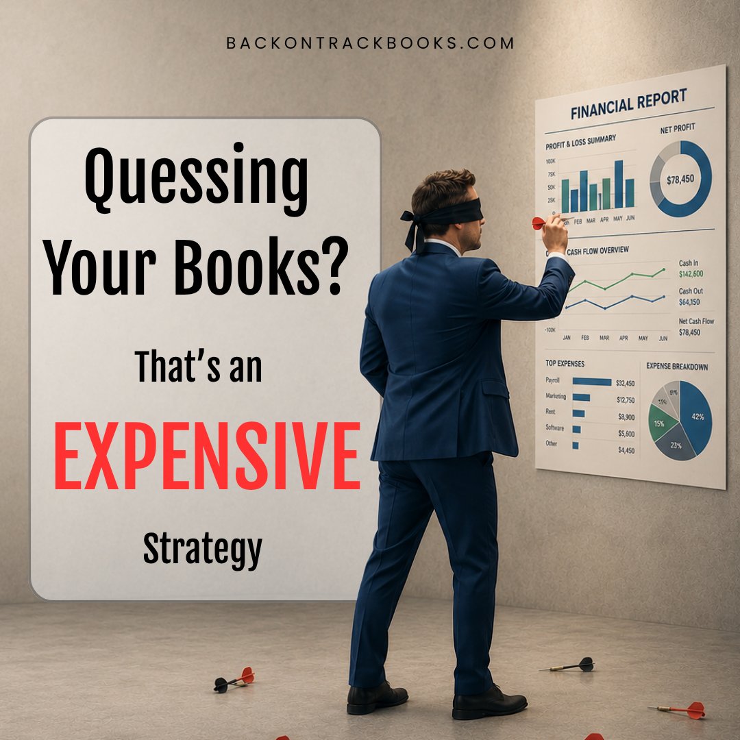 BackOnTrackBks's tweet photo. What if the most dangerous number in your business is the one you’ve never stopped to question?
A financial report can look polished.
The totals can add up.
The charts can look official.
But if the transactions underneath haven’t been properly categorized, accounts haven’t been reconciled, or old questions are still sitting unresolved, the report may be giving you something that looks precise without giving you information you can fully rely on.
That’s where guessing gets expensive.
The good news is that messy bookkeeping usually isn’t one giant, mysterious problem.
An uncategorized transaction can be researched and assigned correctly.
An unreconciled account can be worked through against the bank statement.
Duplicate entries can be identified.
Missing information can be flagged.
And months of bookkeeping can be worked through systematically — account by account, month by month.
In other words, getting clarity doesn’t require magically fixing everything at once.
It requires finding the individual problems underneath the uncertainty and resolving them one by one.
And once that happens, something important changes.
You’re no longer looking at a report and wondering:
Is this actually right?
You have records that have been reviewed, reconciled, and brought current — giving you a more reliable foundation when you need financial information for your business, your tax preparer, your lender, or another professional.
Most business owners don’t fall behind because they don’t care about their books.
They fall behind because there’s always something more urgent.
A client calls.
An employee needs help.
An order has to go out.
Bookkeeping gets moved to tomorrow.
Then next week.
Then next month.
But while the bookkeeping waits, the evidence doesn’t get easier to reconstruct.
That charge you recognize instantly today may be a mystery six months from now.
That receipt sitting in your inbox may be much harder to find later.
And every new month adds another layer.
So if reliable financial information matters…
and the individual bookkeeping problems can be worked through…
and waiting keeps adding more uncertainty…
what exactly is “later” fixing?
You can keep aiming at the numbers blindfolded and hope you’re close.
Or you can take the blindfold off.
You don’t have to become an accountant. And you don’t have to spend your nights and weekends untangling months of transactions yourself.
You can stay responsible for your business while handing the bookkeeping work to someone whose job is to keep the records organized, current, and accurate.

If you’ve started wondering whether you can really rely on your books, schedule a free Bookkeeping Health Assessment and let’s see what it would take to get them back on track.
