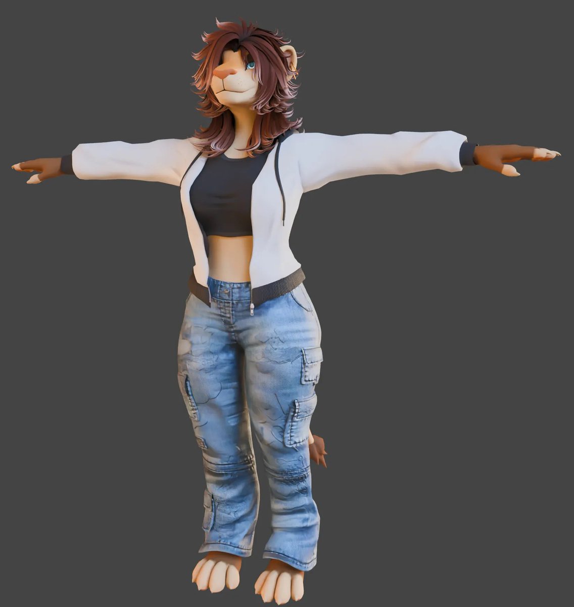 AdiusKitty's tweet photo. Trying out some new clothes for my VR-Kittycat. I'm digging it hehe.

#vrchat #blender https://t.co/wcgXiYw1Gb