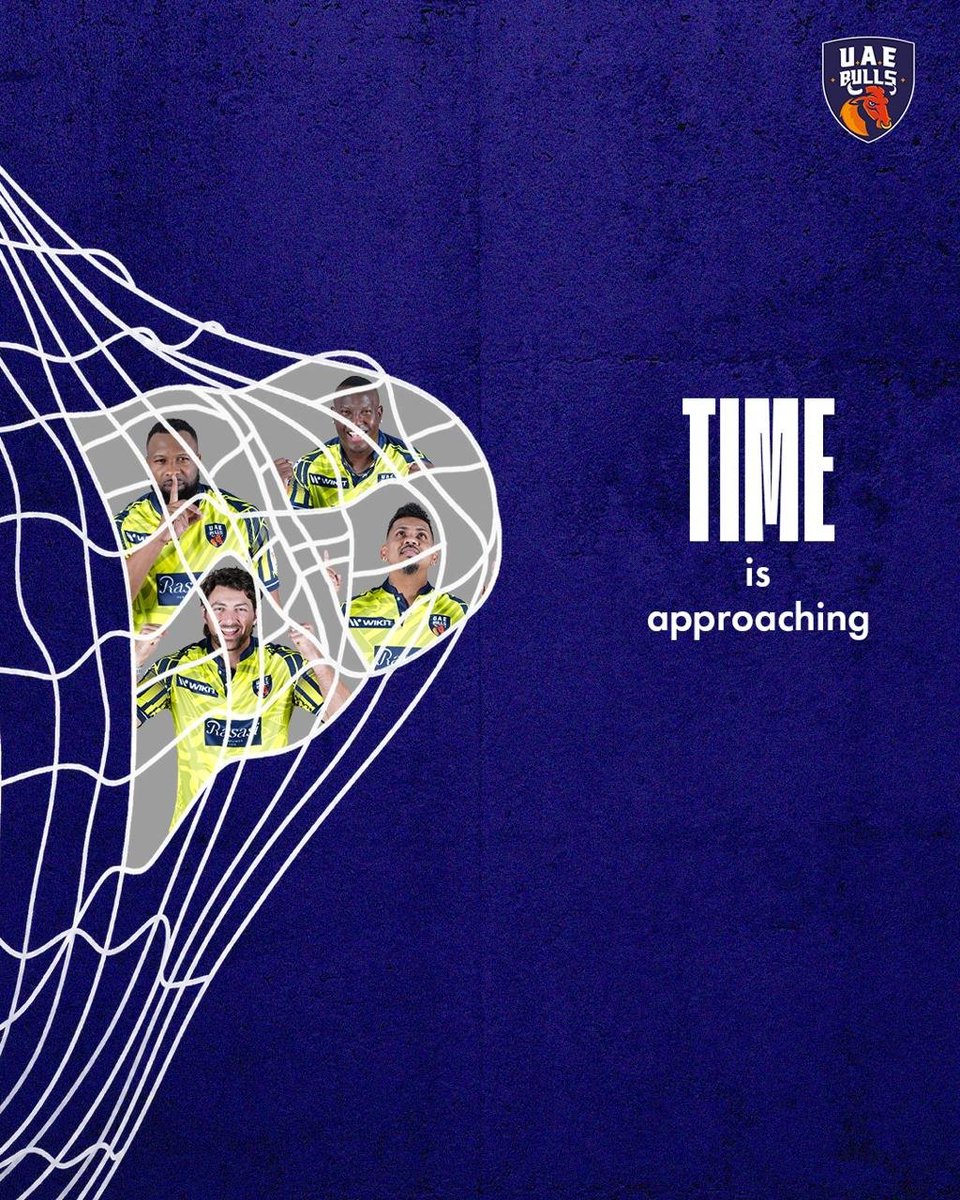 Bulls_T10's tweet photo. The web is closing in. 🕸️

And the defending champions are ready to make their mark again. 🏆

#UAEBulls | #YallaLetsGo | #TimDavid | #KieronPollard | #SunilNarine | #RovmanPowell 

[ UAE Bulls , Tim David , Kieron Pollard , Sunil Narine , Rovman Powell , Spider-Man ] https://t.co/PyLhl2PF7o