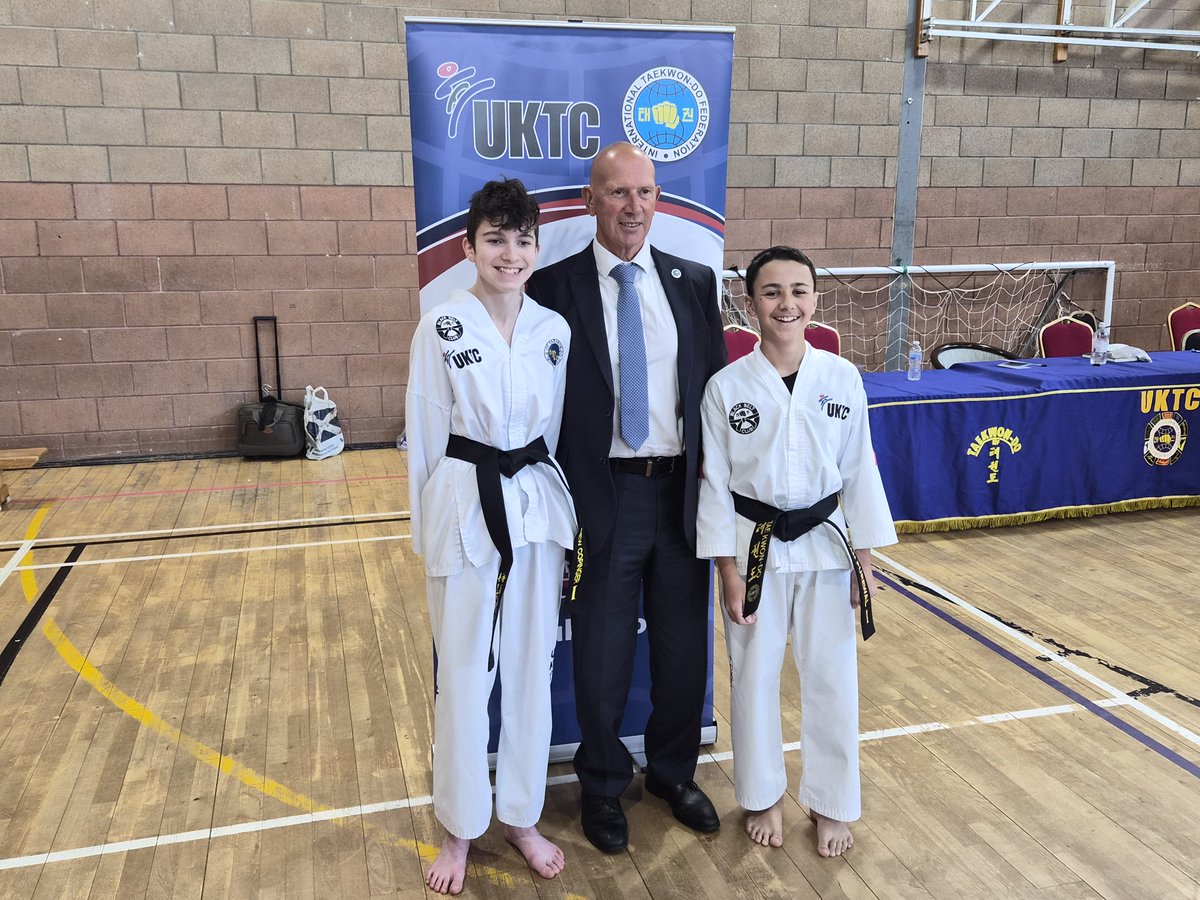 stmuktc's tweet photo. Congratulations to all of our students who were promoted to 1st Degree Black Belt by Grandmaster Harkess at the International Instructor's Seminar at the weekend.

Great work by all https://t.co/Ry44uZrCcL