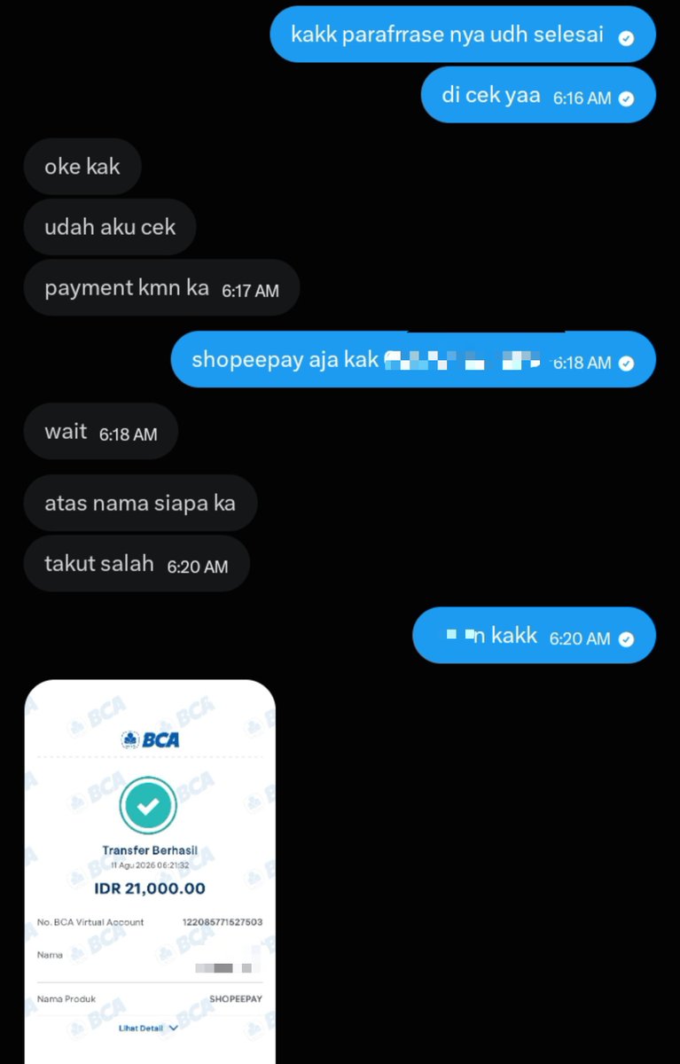 tachycardear's tweet photo. thank u beb udah joki parafrrase di akuwww 😚❤ aku open joki yap malam inii, DM ajaaa guys #zonauangㅤ https://t.co/IESsX08CkY