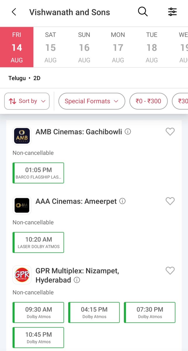 Trendz_Suriya's tweet photo. Hyderabad bookings is now on live 🔥

#VishwanathAndSons https://t.co/I7cQDVnvp4
