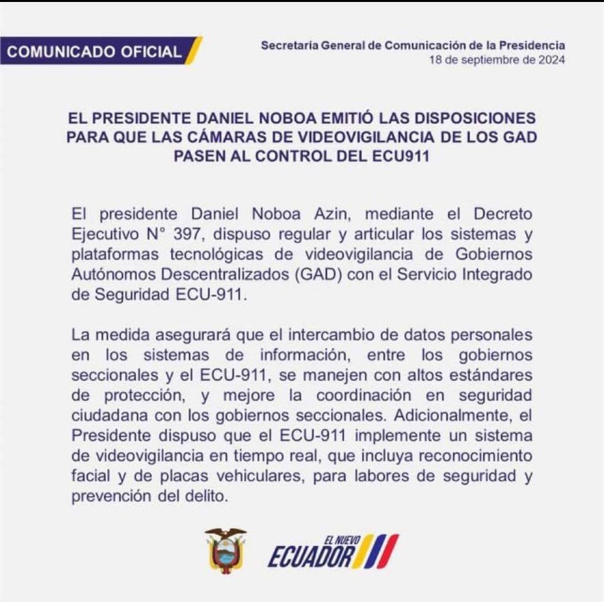 jolismazon's tweet photo. ¡Que bien! La toma del control de todos los sistemas de videovigilancia es para "mejorar los estándares de protección de nuestros datos personales", que ahora quedarán a disposición del gobierno. 
No para poder vigilar mejor a los opositores de su majestad. 
¡Malpensados!

Que al fin va a dejar de pelear con el @pabelml también dice, para (por fin) coordinar medidas para la seguridad ciudadana. Esperarán sentados en la sombrita.