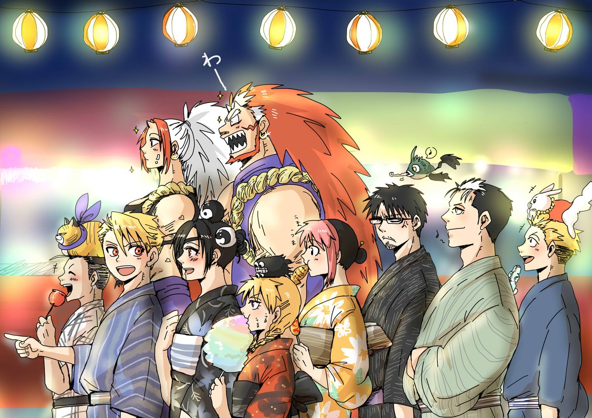 Ydon9's tweet photo. 夏祭りと護衛 https://t.co/Sa7BnTX0LT