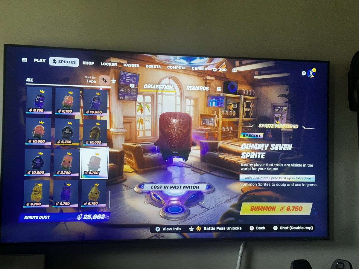 CandyyOcean's tweet photo. What is happening to the game? I do have sprite dust and I still can’t summon my sprites 🤔@Fortnite @FortniteStatus  #fortnite #fortnitesprites https://t.co/nNgeu85cBo