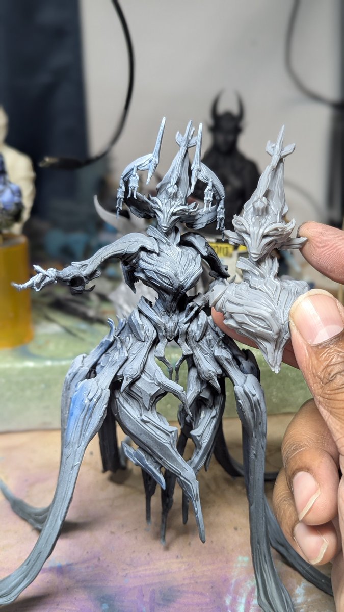 MSkyerzz's tweet photo. Prototype assembled a d primed. It needs a lot of sanding but I'm gonna spend that time sanding the bigger one. https://t.co/6TFA5oVDuA