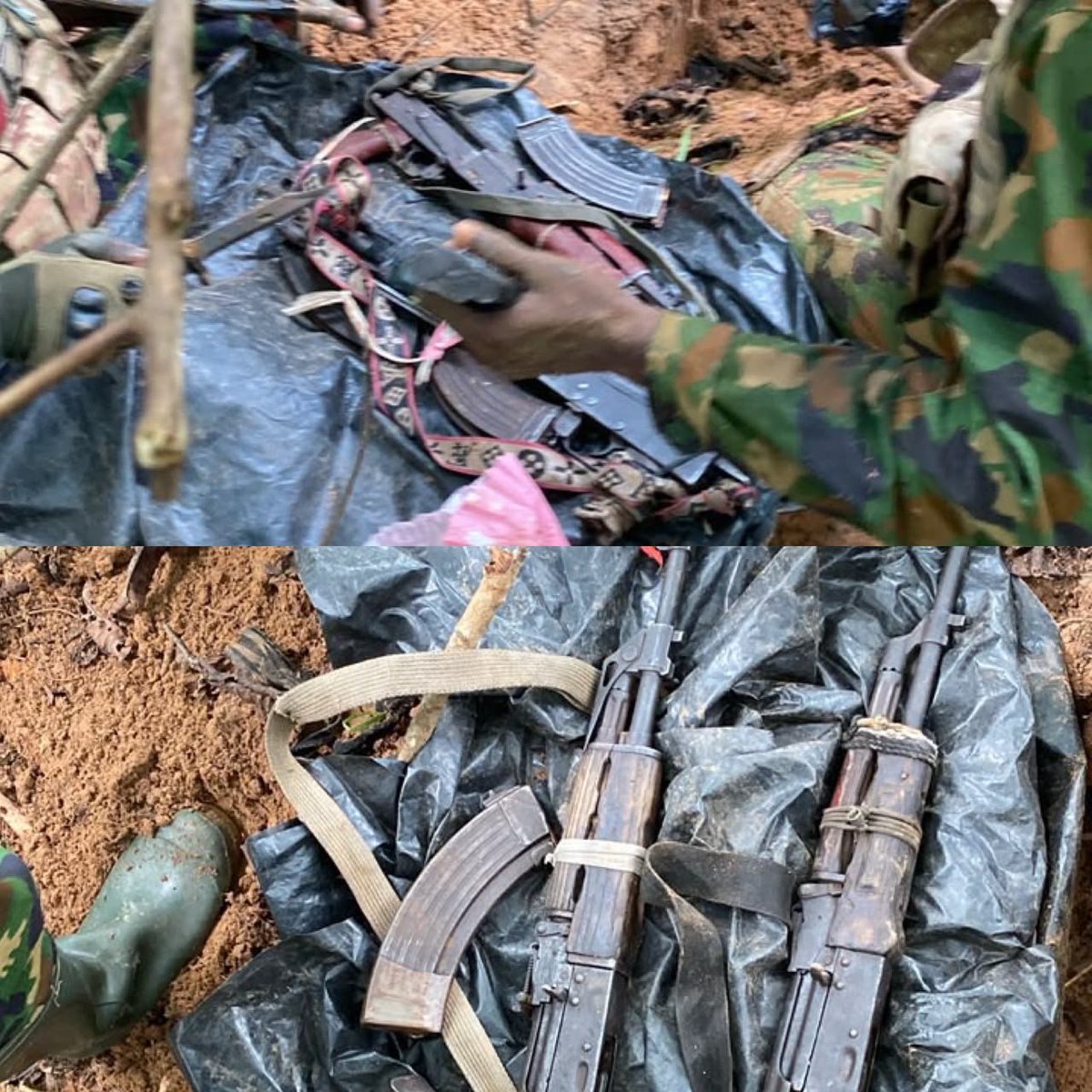 SecurityWinsNG's tweet photo. Troops of the 82 Division/Joint Task Force South East (Operation UDO KA), working with the DSS, have arrested a major kidnapping gang leader in Enugu State. They also recovered four AK-47 rifles, seven magazines and 133 rounds of ammunition.

The operation followed intelligence work after the abduction of two people in Udi on 2 August 2026. Troops had earlier killed one gang member and arrested another. Information from that arrest helped them track the commander to the Gariki area as he tried to escape.

The suspect is linked to several kidnappings in the South East and North Central. Cash (US$1,000 and ₦785,900) and other items were found on him.

Further leads took troops to a forest hideout in Umuchingu Ujenike, where the weapons were recovered.

The Army says the operation shows the value of intelligence-led joint efforts in breaking up criminal gangs and seizing their weapons. The commander is still being questioned to help find the rest of the network.