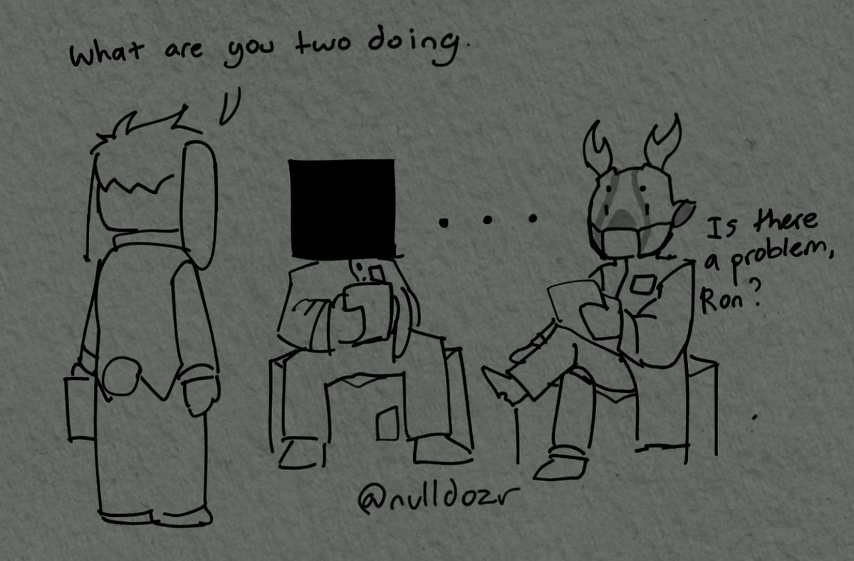 nulldozr's tweet photo. I saw a post that mentioned the head-canon of Ron stomping his foot when angry. I thought that was funny. #animalhospital https://t.co/0dRczpICc9