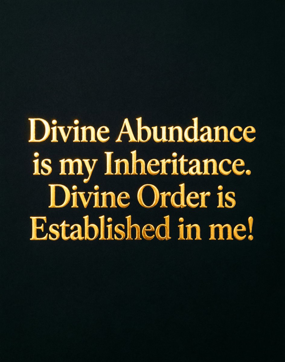 imoneymantra's tweet photo. Divine abundance is your inheritance!

Divine order is established within you right now. 

You are aligned with endless wealth and massive financial blessings. 

Millions flow to you effortlessly. 

You live in perfect harmony with universal prosperity. 

You are incredibly wealthy and truly blessed today!!!!!!